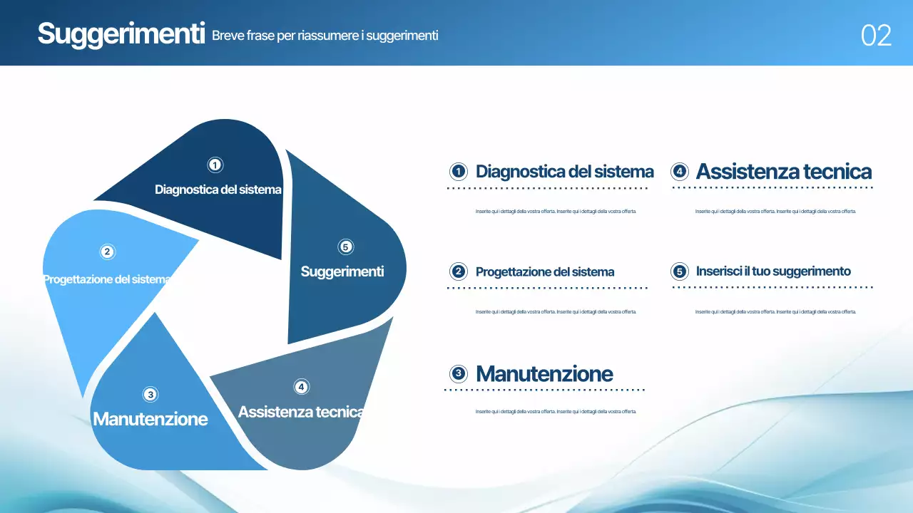 Blu Moderno Pianificazione della proposta