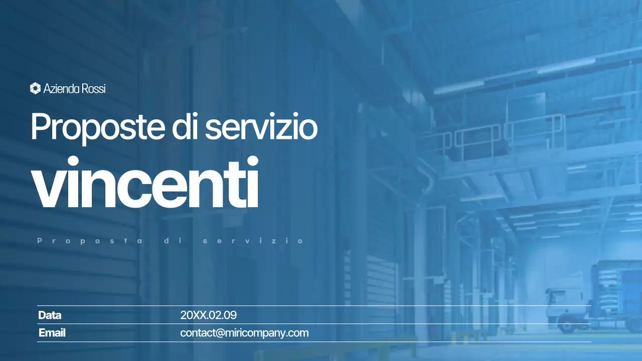 Blu Moderno Pianificazione della proposta