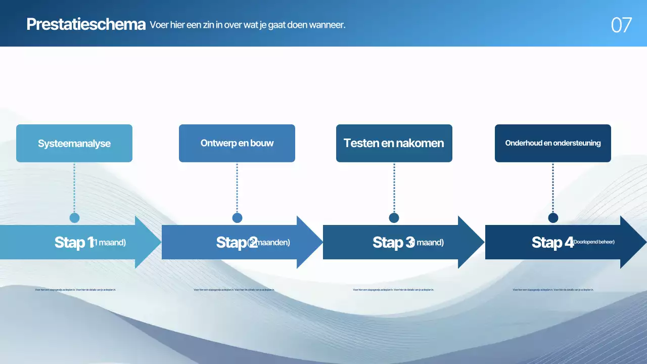 Blue Modern Voorstel Planning