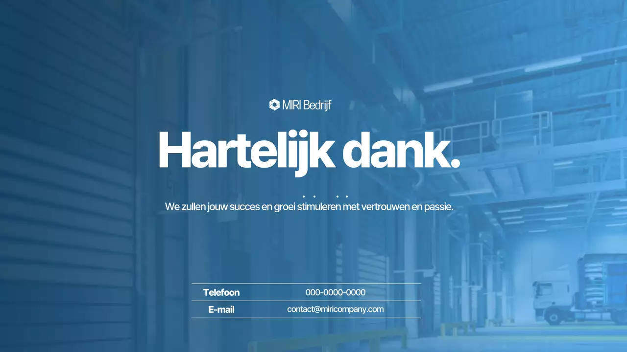 Blue Modern Voorstel Planning