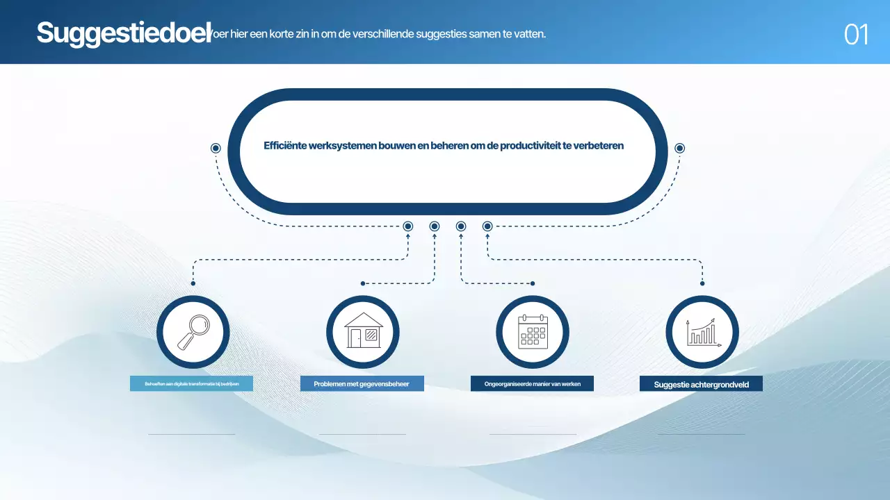 Blue Modern Voorstel Planning