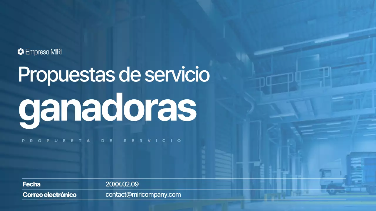 Blue Modern Planificación de propuestas