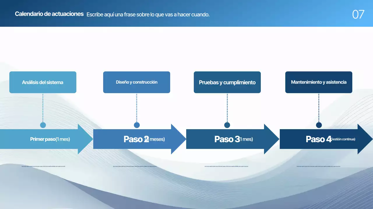 Blue Modern Planificación de propuestas