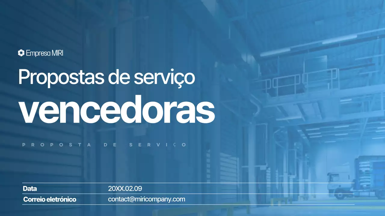 Blue Modern Planeamento de propostas