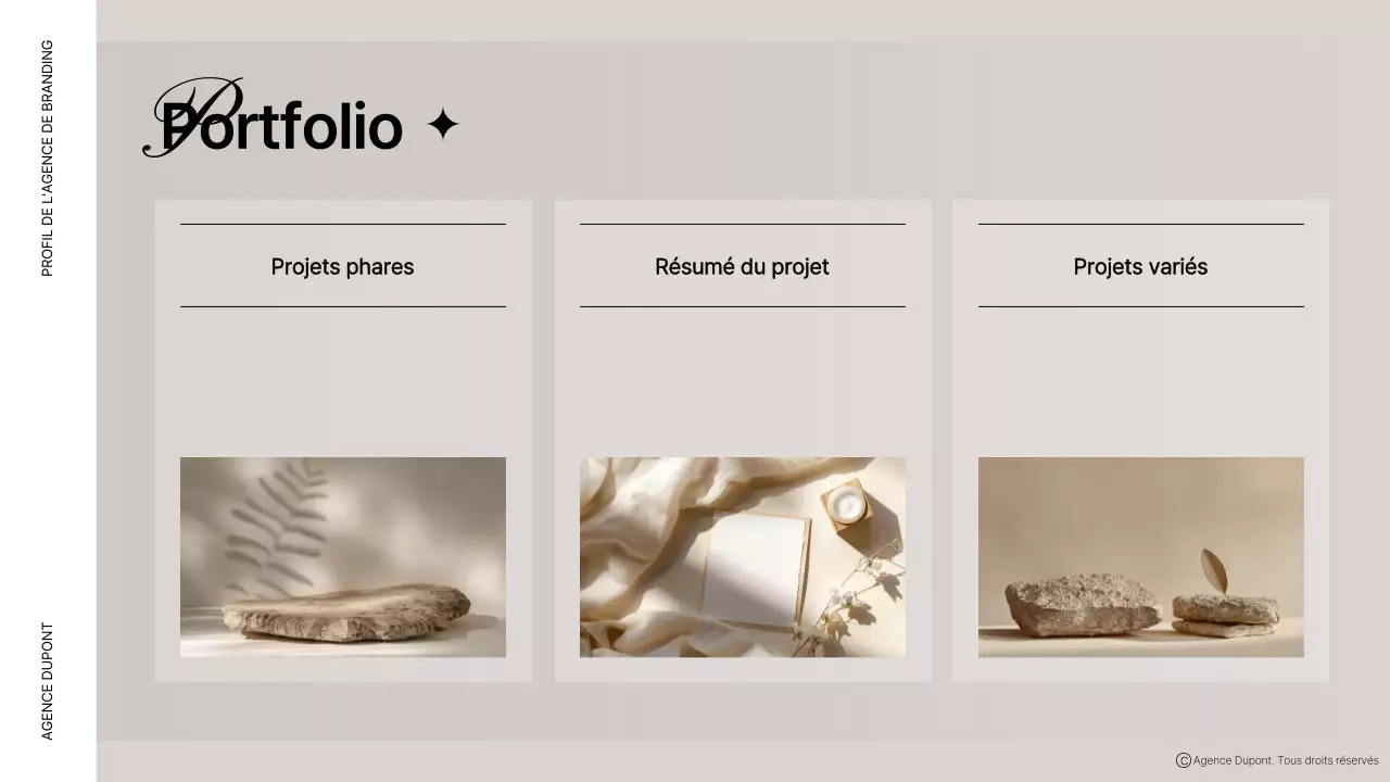 Description du profil de l'entreprise Brown modern