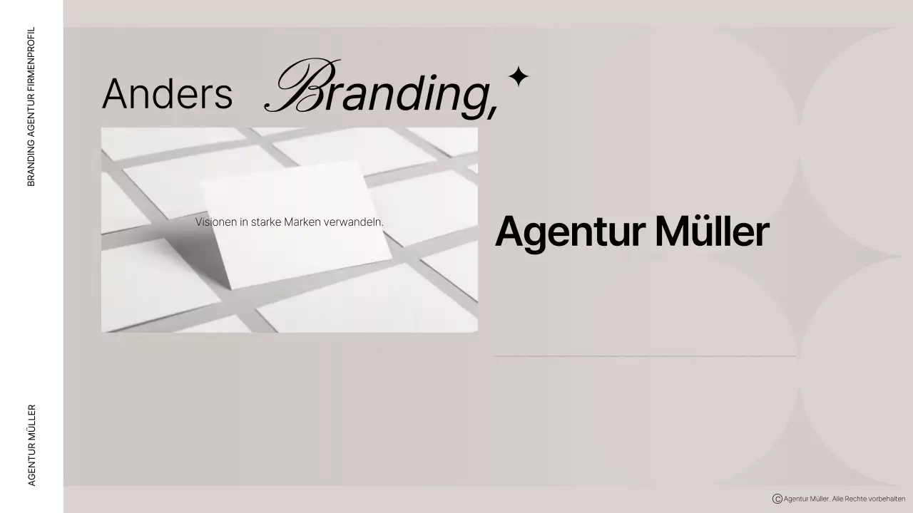 Brown modern company profile Beschreibung