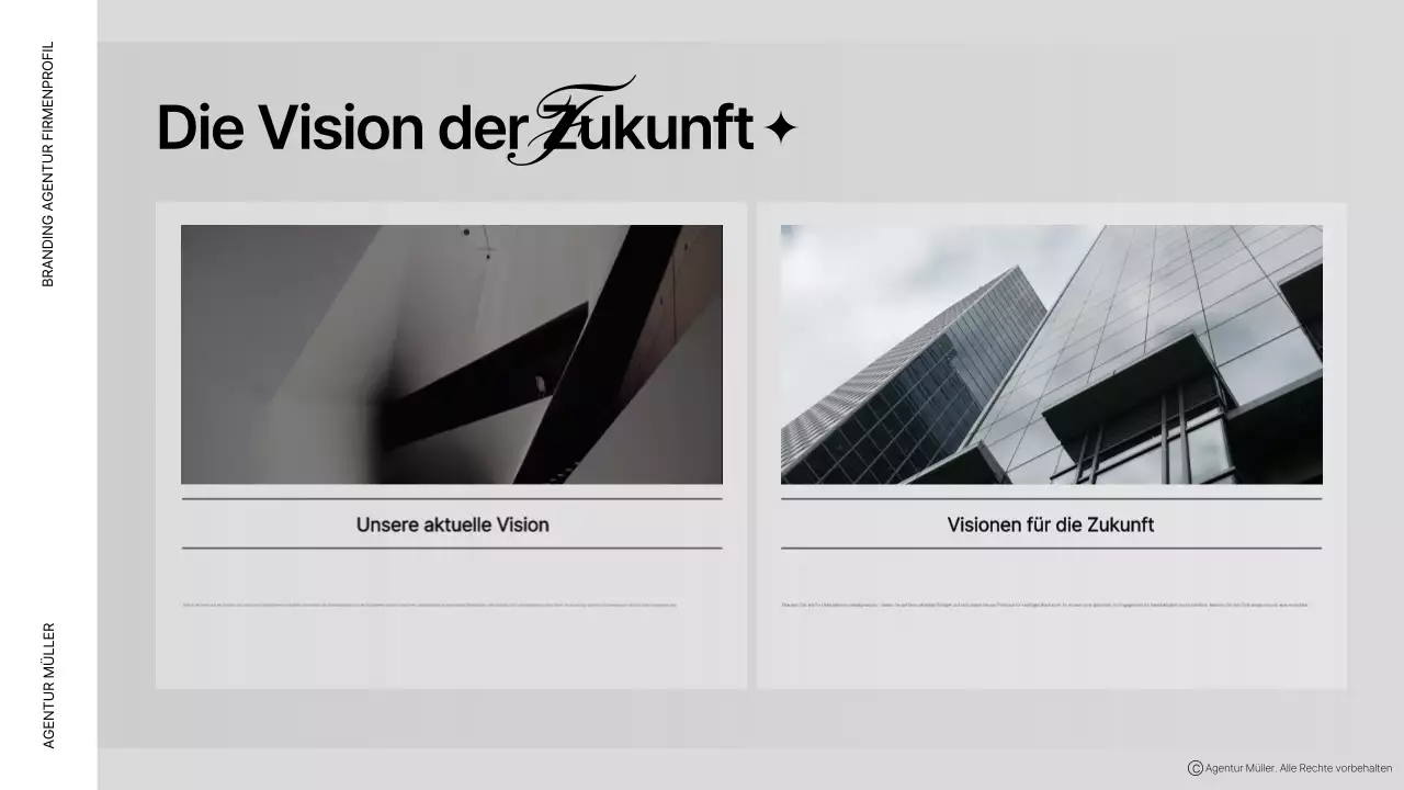 Brown modern company profile Beschreibung