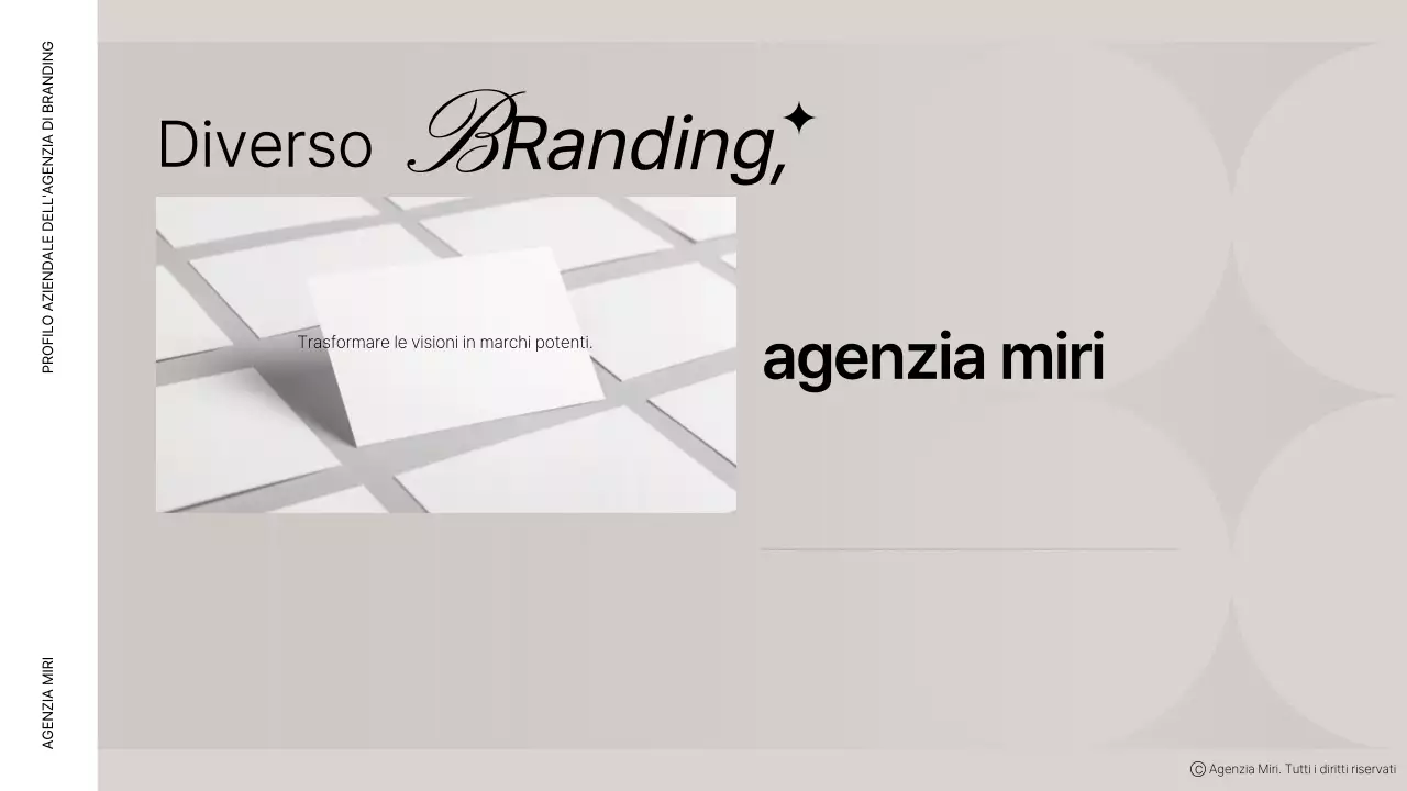 Descrizione del profilo aziendale Brown modern