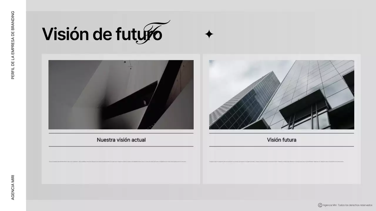 Descripción del perfil de la empresa Brown modern