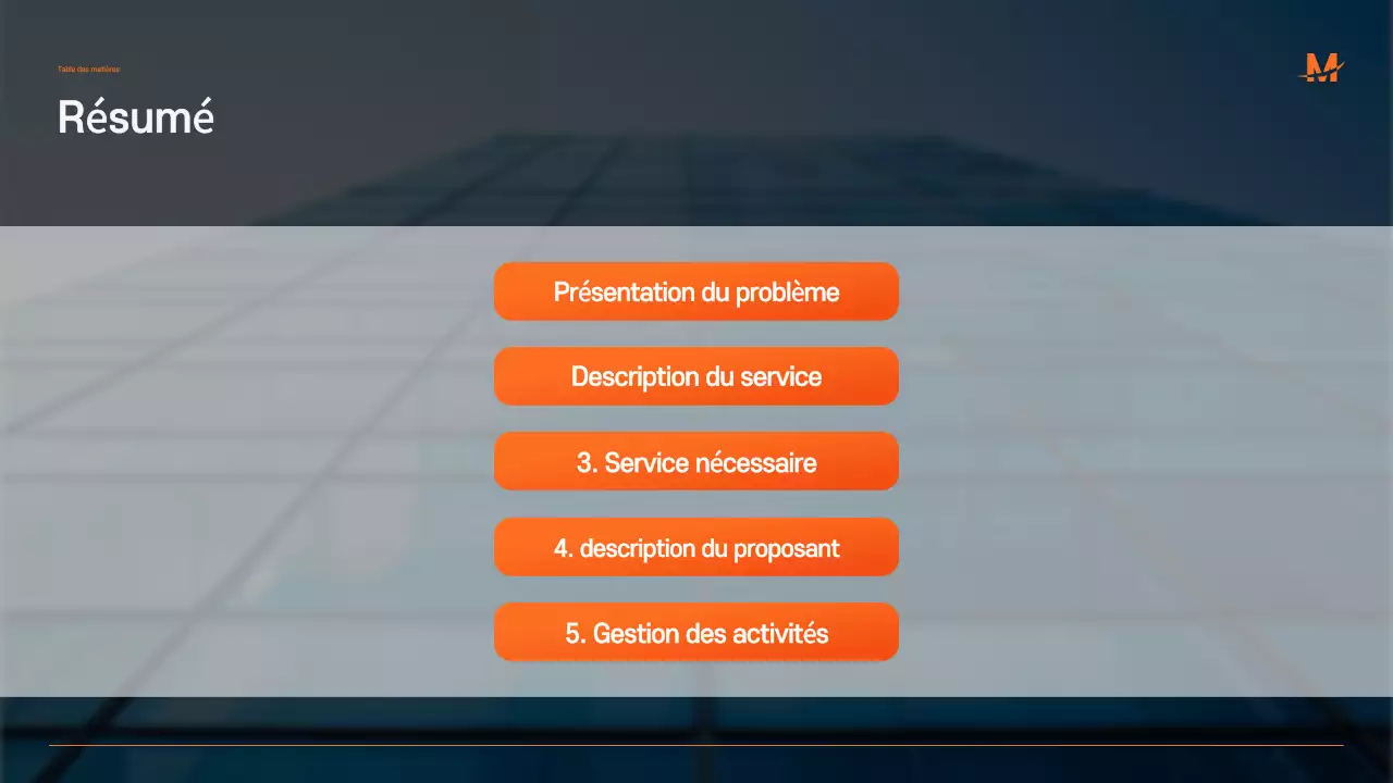 Proposition d'entreprise moderne bleue Proposition