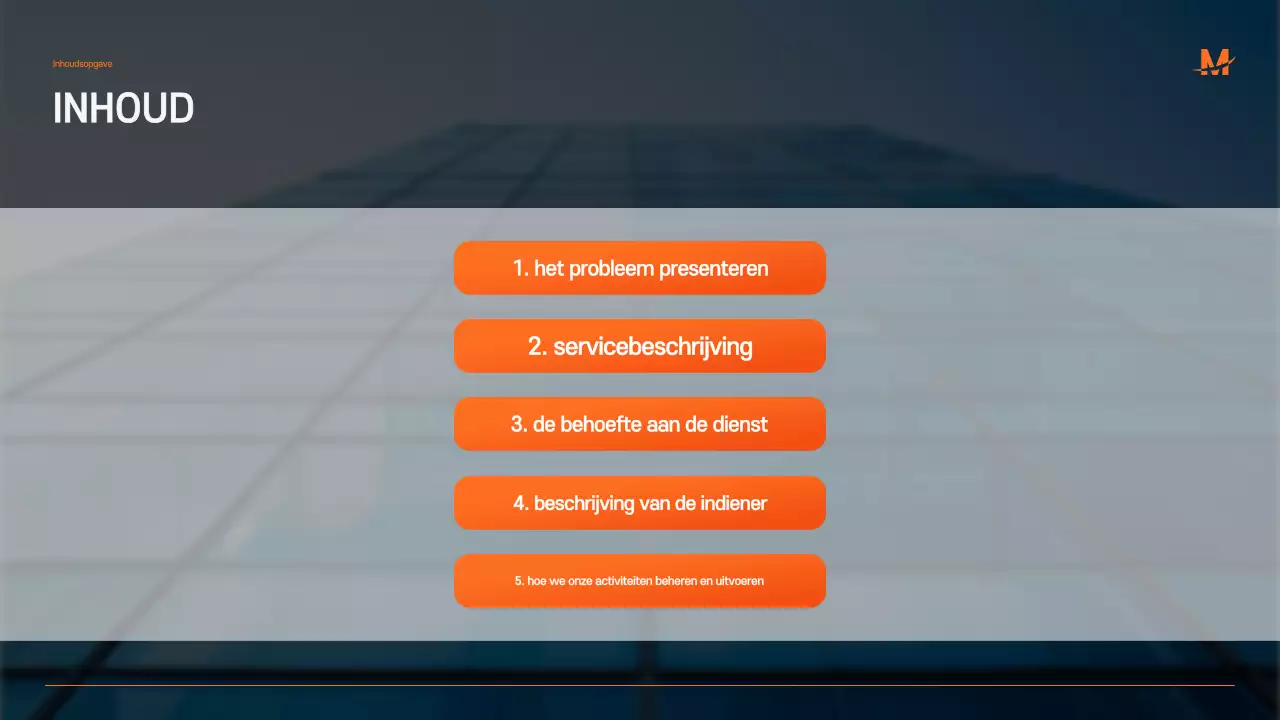 Blauw Modern Zakelijk Voorstel