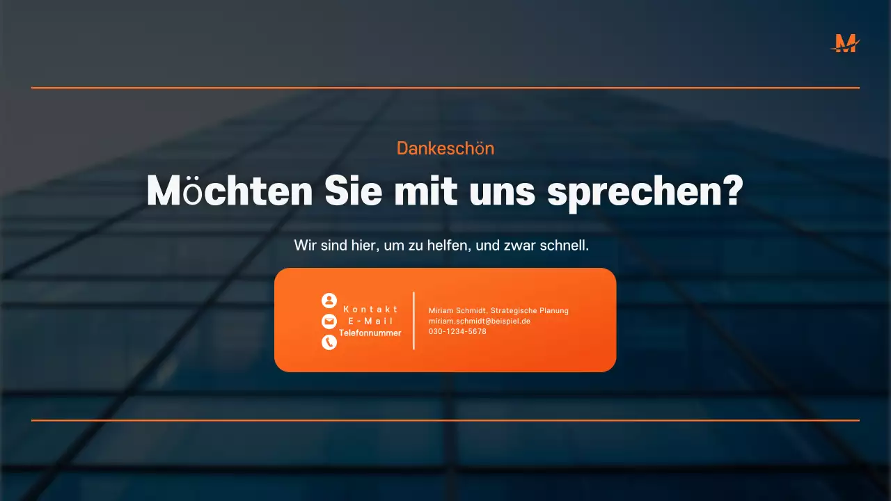 Blue Modern Business Proposal Vorschlag