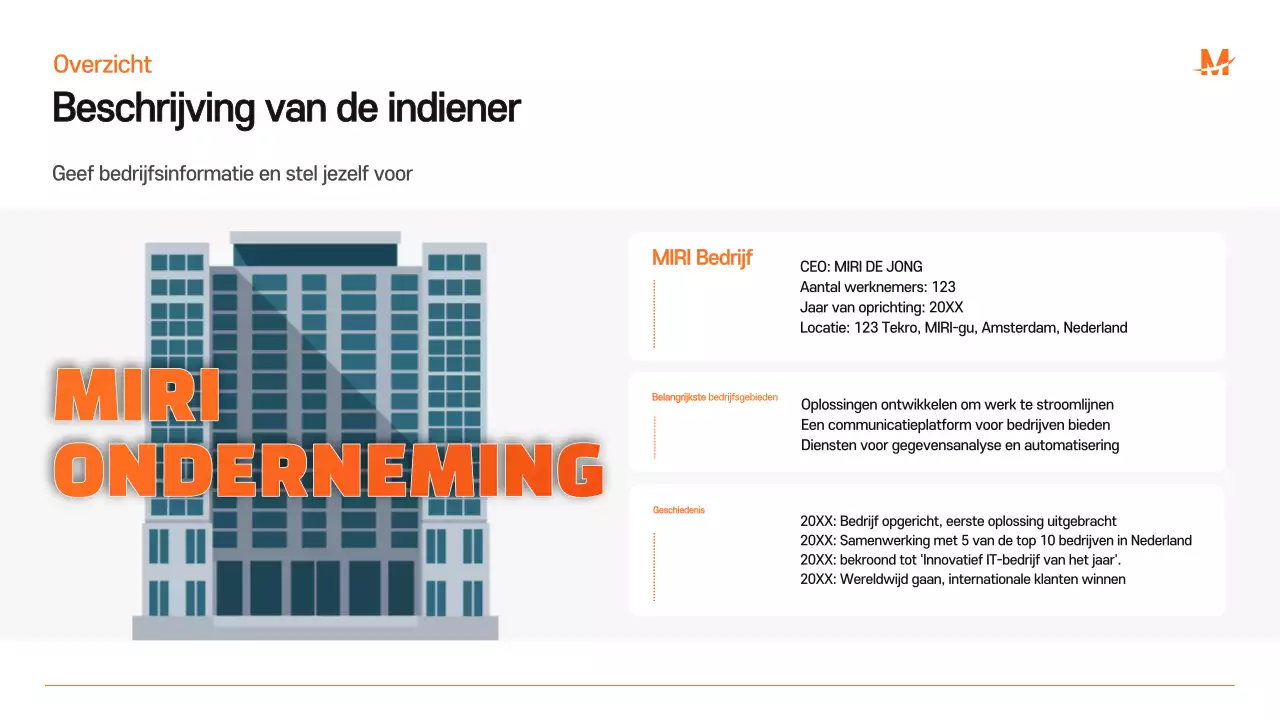 Blauw Modern Zakelijk Voorstel