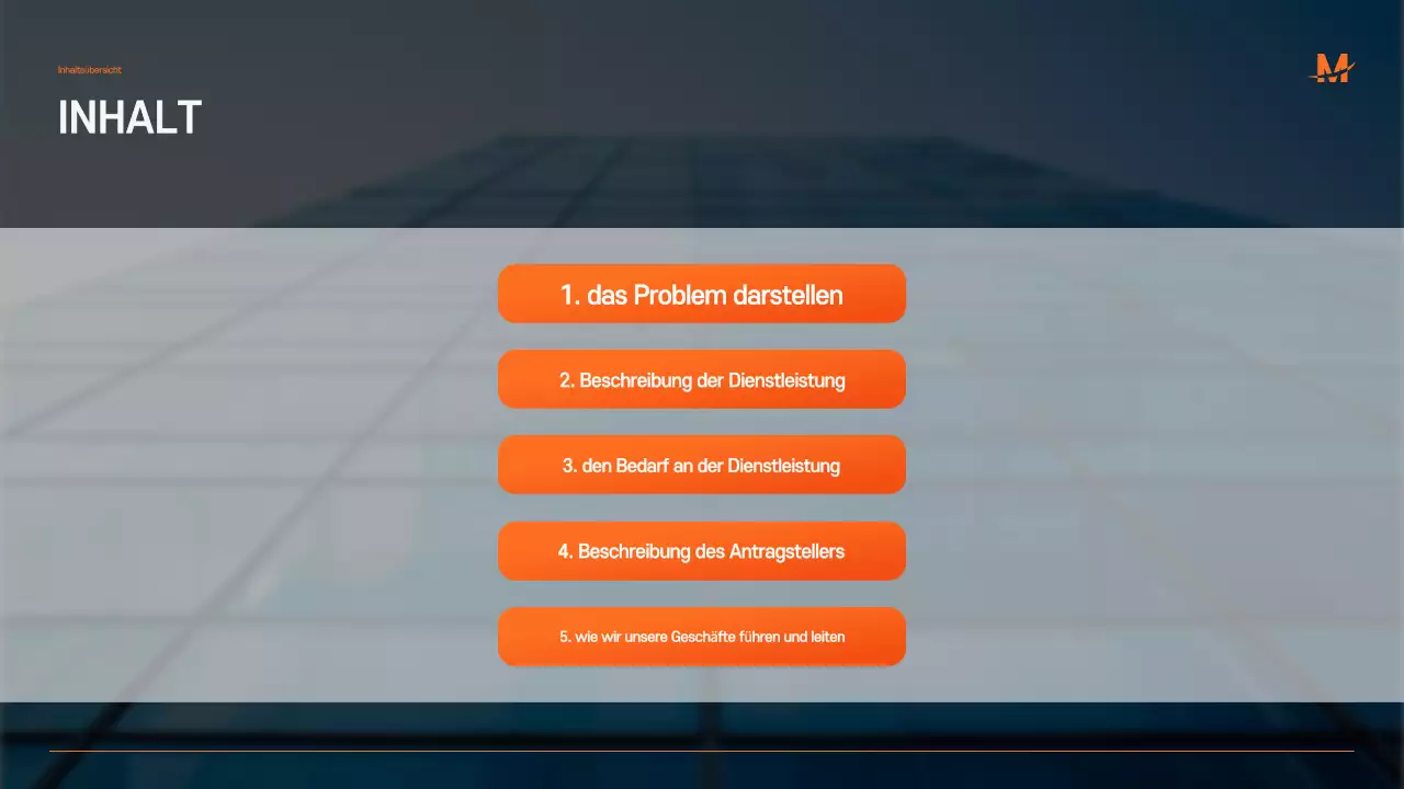 Blue Modern Business Proposal Vorschlag