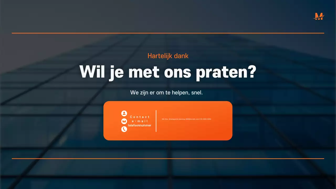 Blauw Modern Zakelijk Voorstel