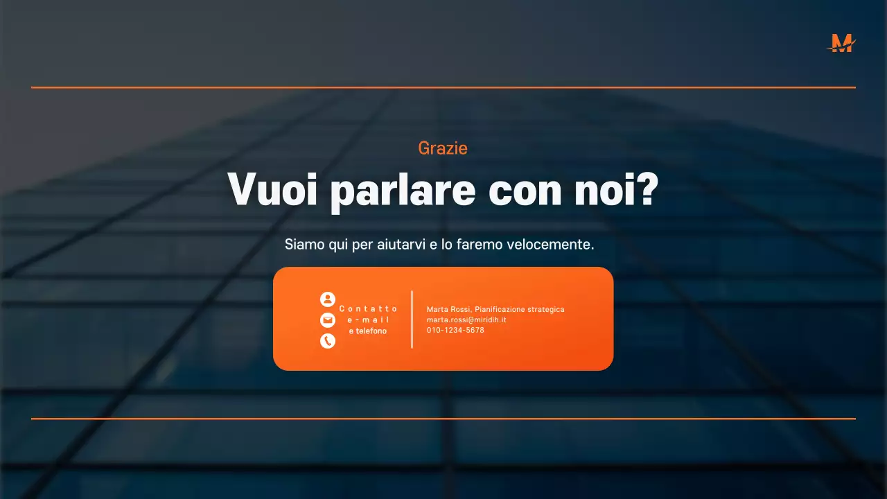 Proposta commerciale moderna blu Proposta