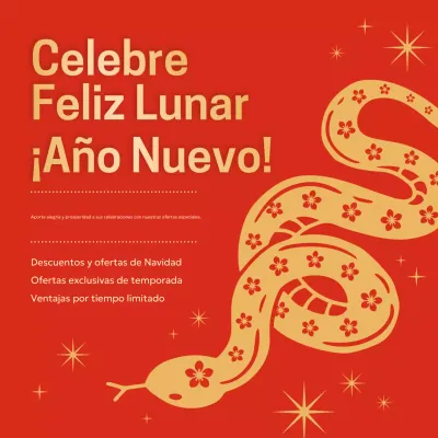 promoción de la fiesta tradicional roja