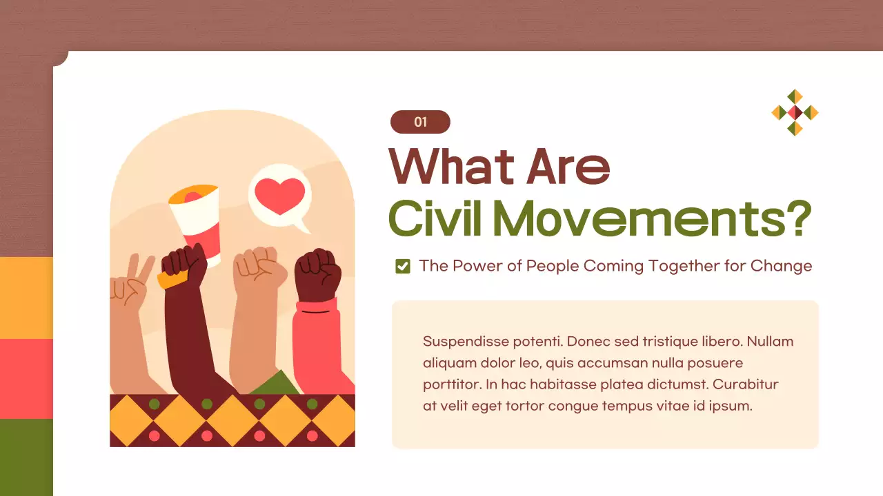 Beige Cultural Civil Movements Guide Presentation