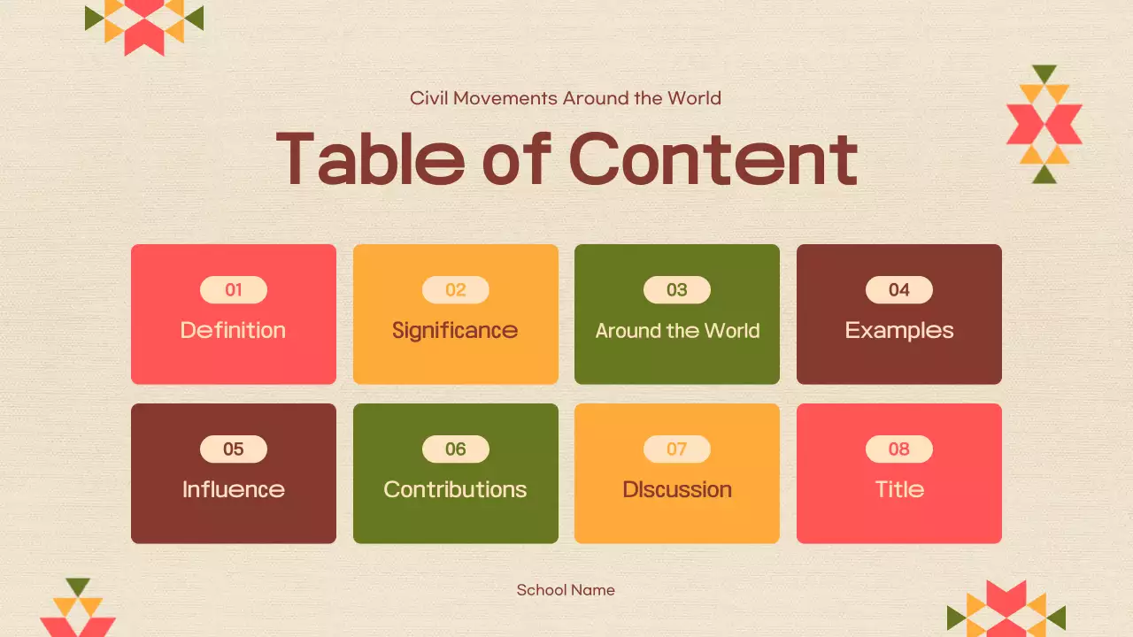 Beige Cultural Civil Movements Guide Presentation