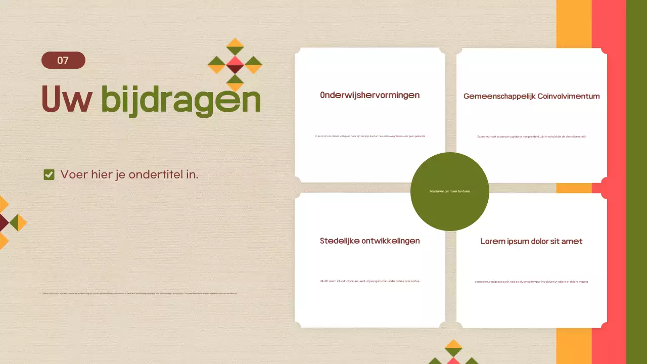 oranje moderne civiele presentatie