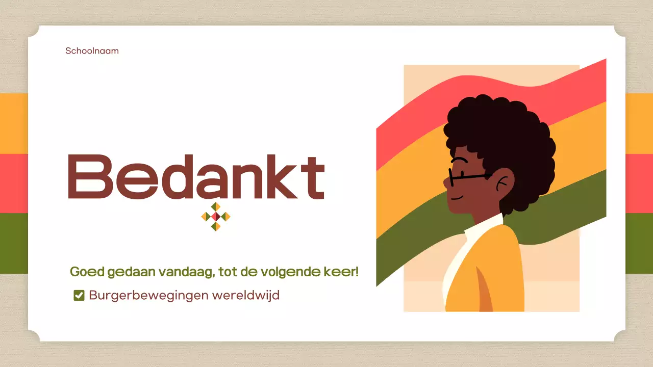 oranje moderne civiele presentatie