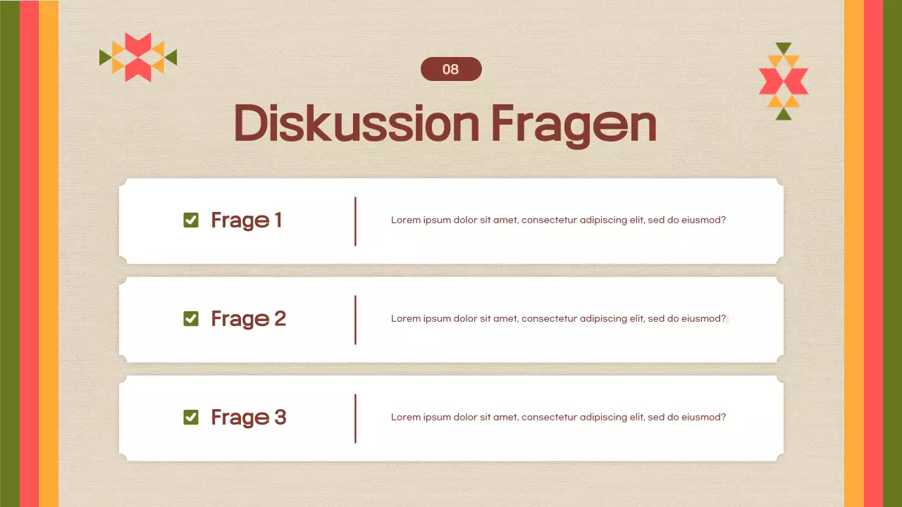 orange moderne zivile Präsentation