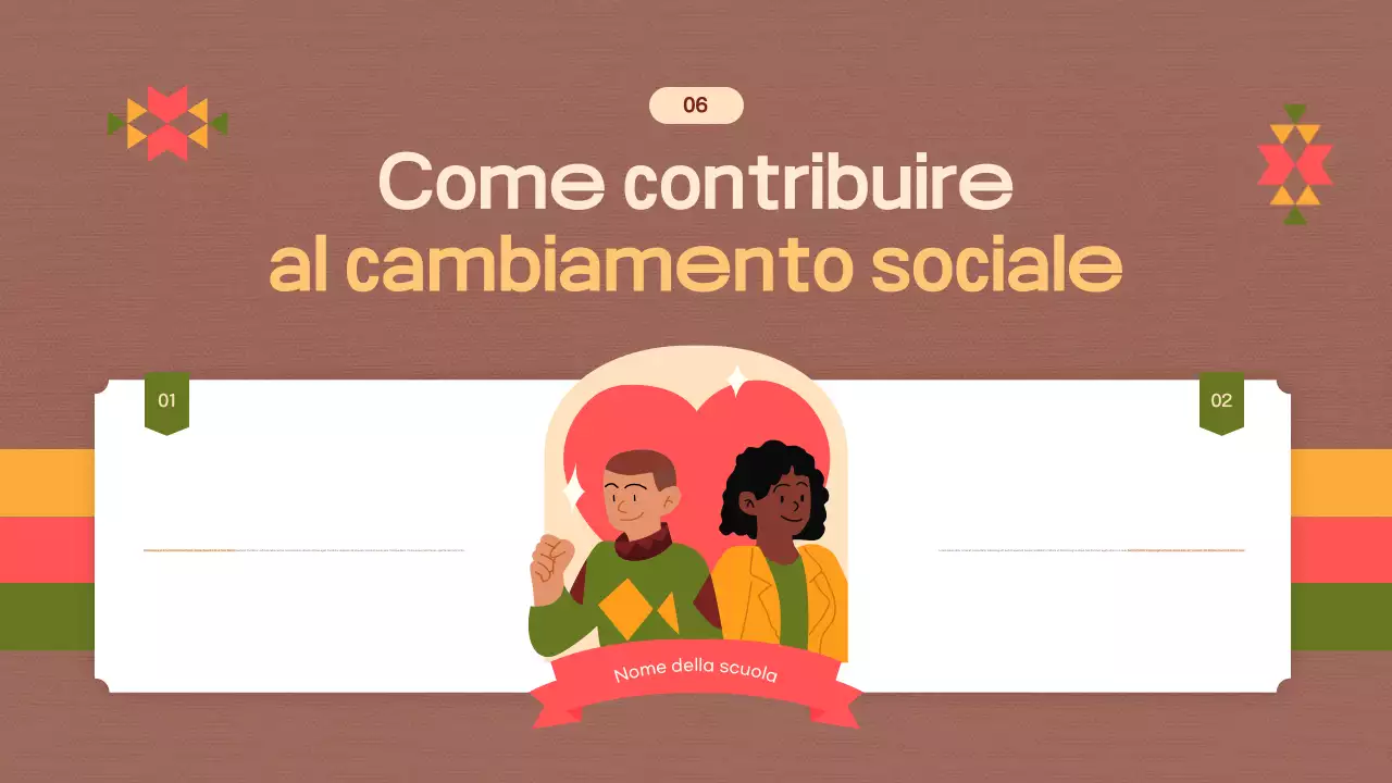 presentazione civile moderna arancione