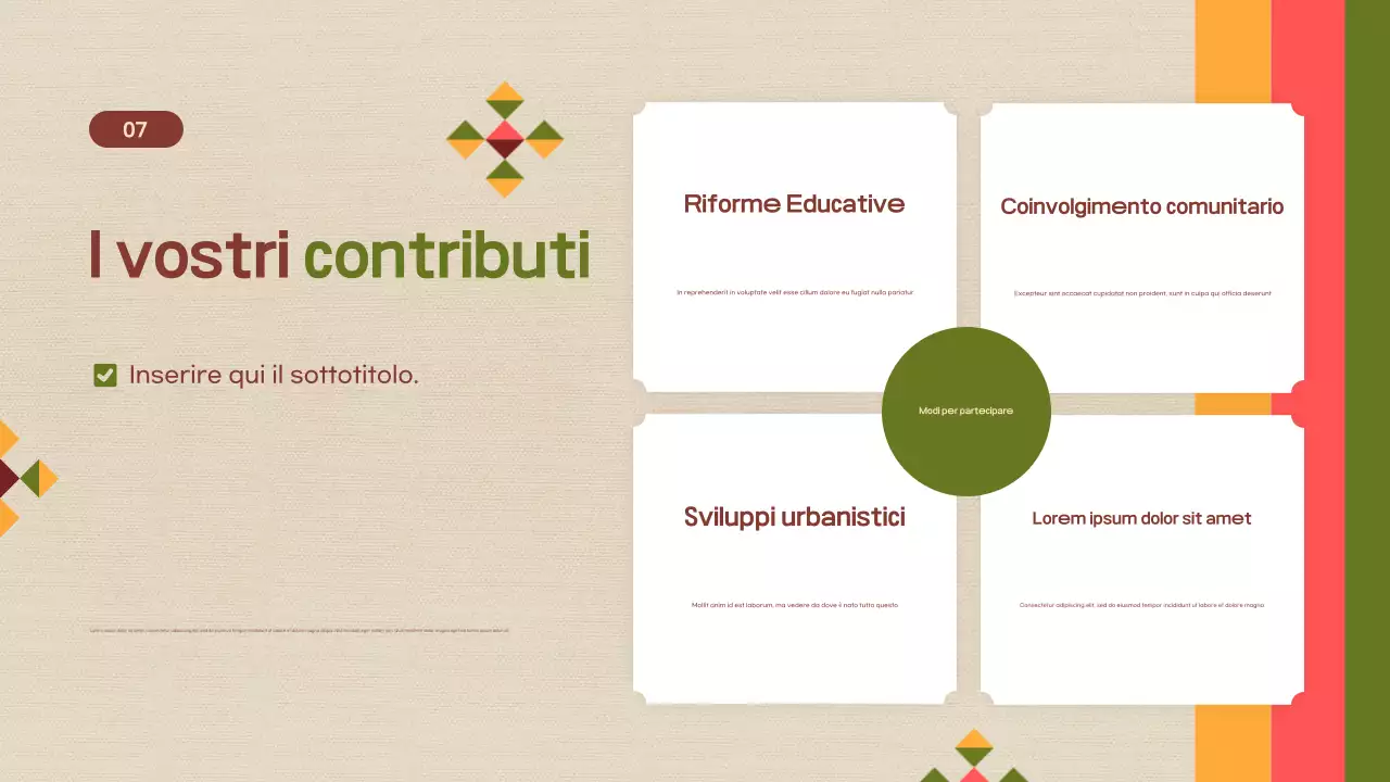 presentazione civile moderna arancione