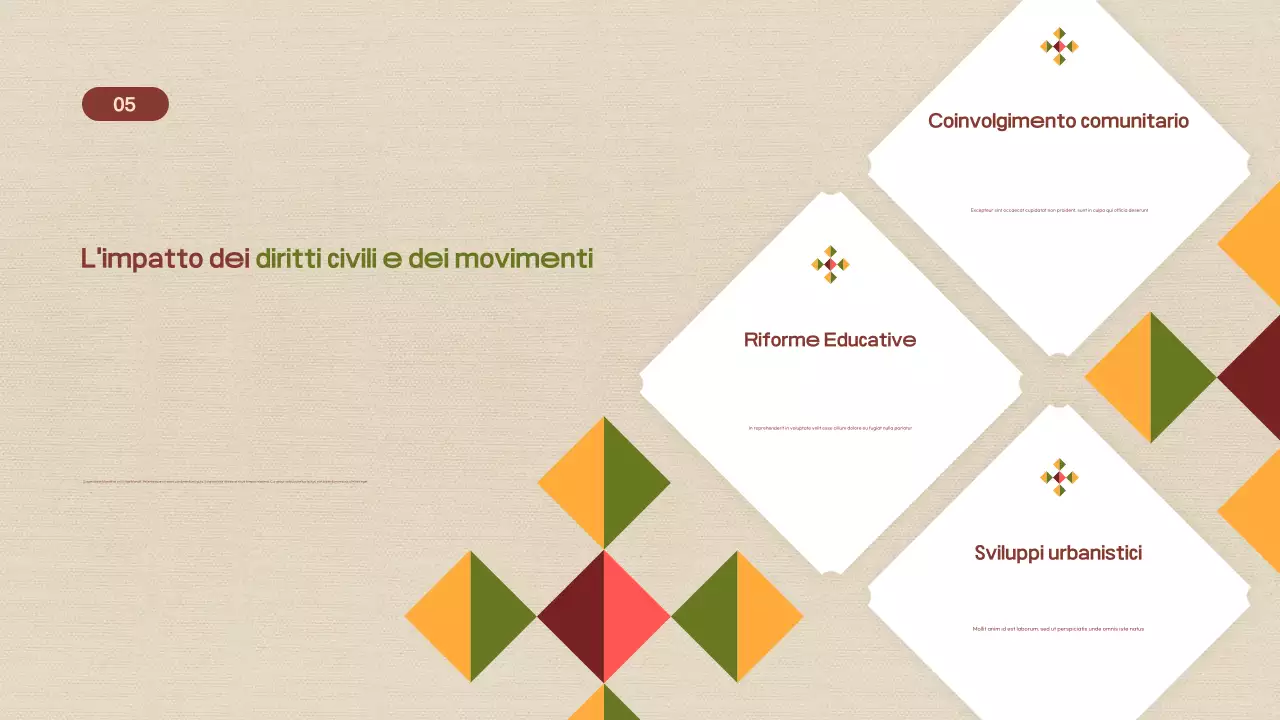 presentazione civile moderna arancione