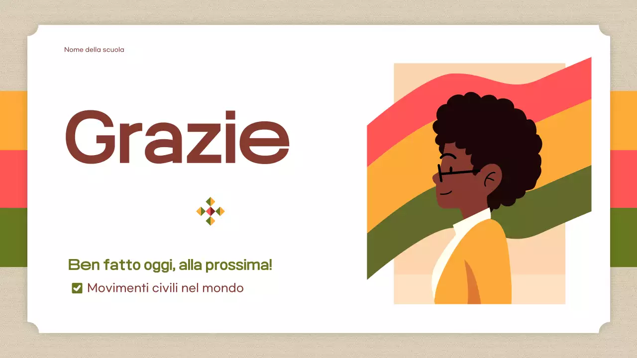 presentazione civile moderna arancione