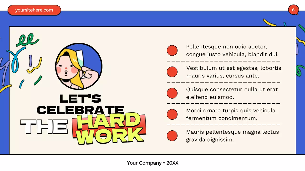 Blue Retro New Year Announcement Presentation