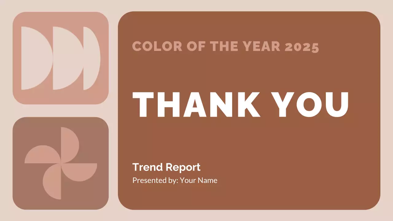 Brown Minimal Color Trend Report Presentation