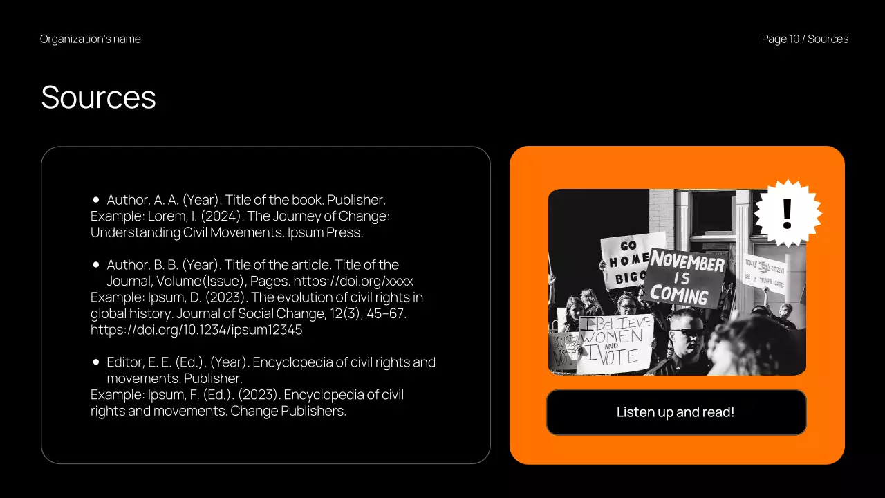Orange Modern Civil Movements Presentation