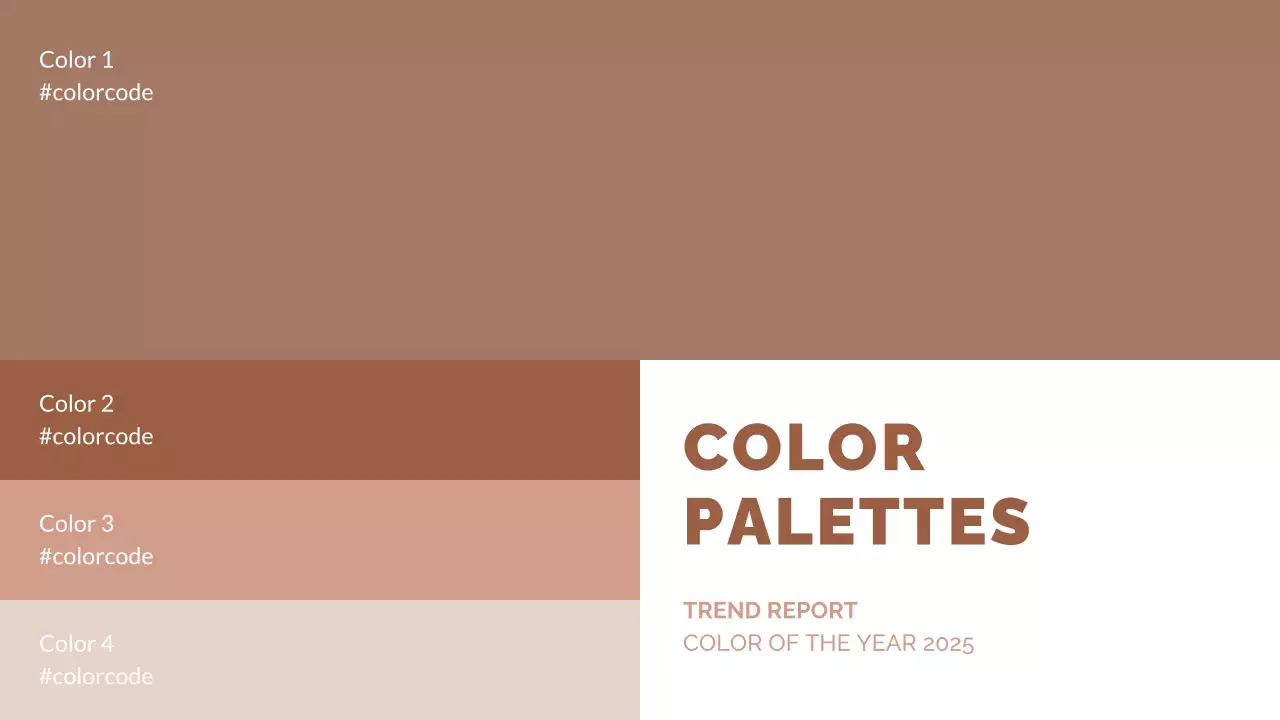 Brown Minimal Color Trend Report Presentation