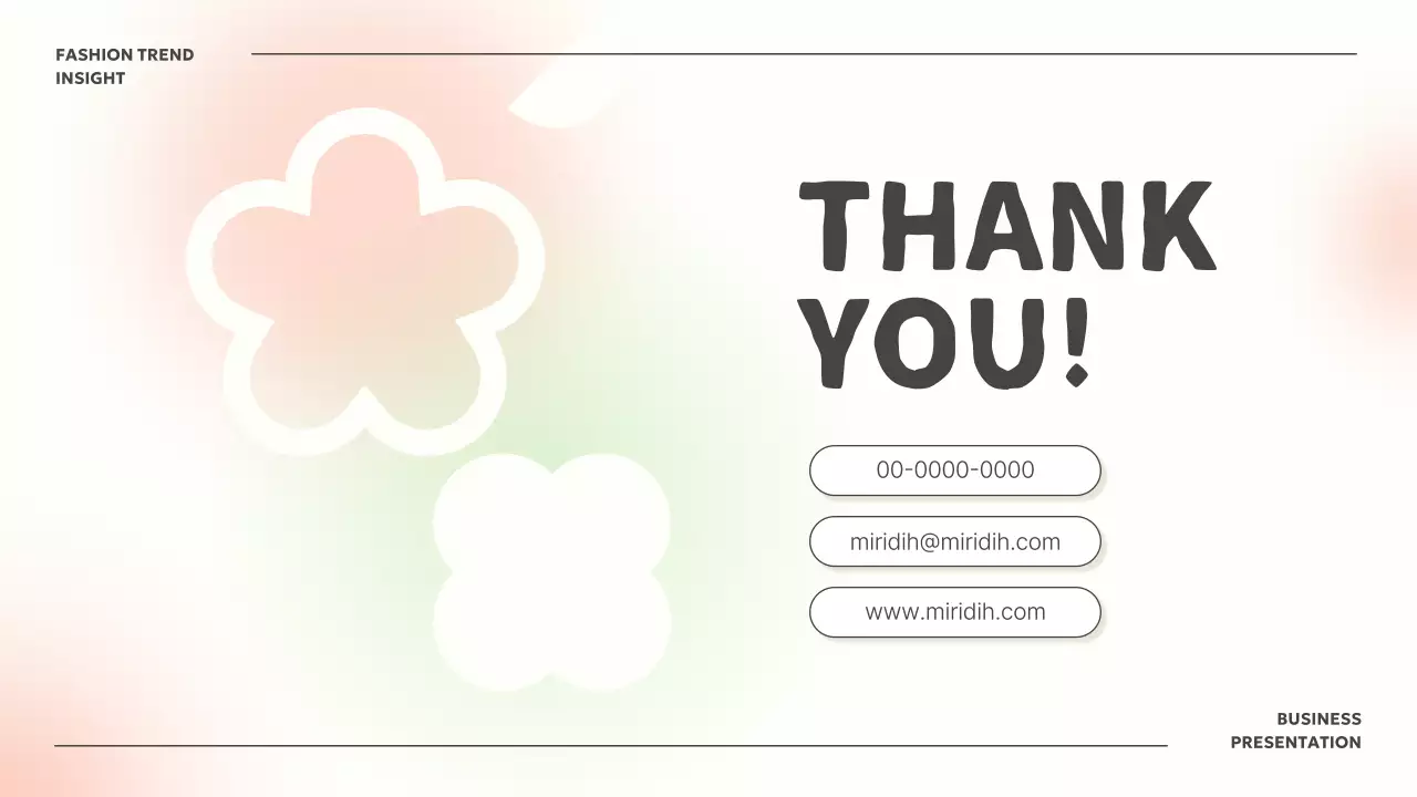 아이보리 모던 패션 기획