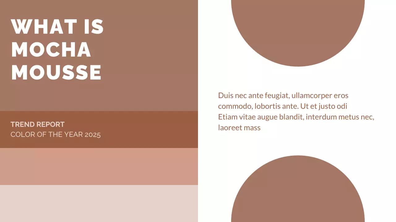 Brown Minimal Color Trend Report Presentation