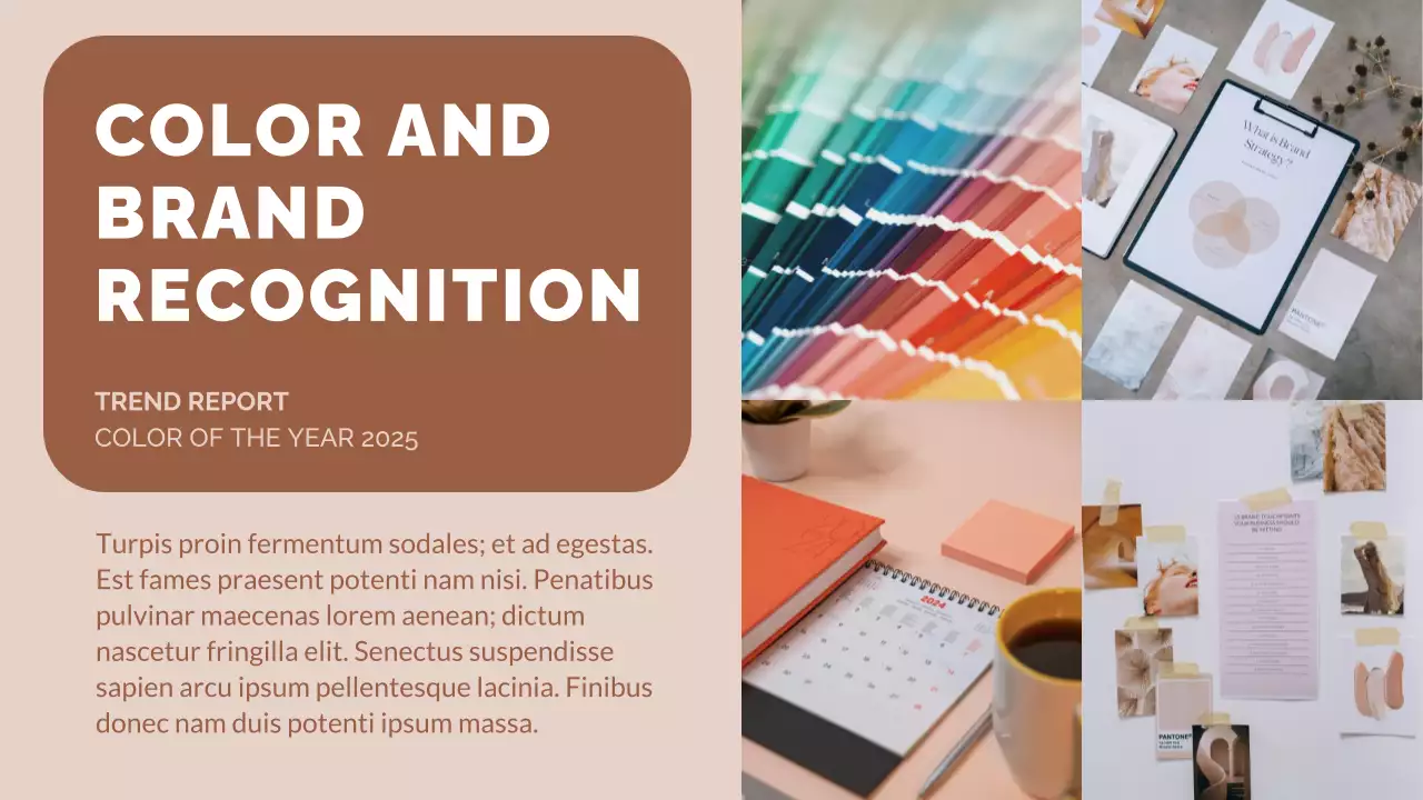 Brown Minimal Color Trend Report Presentation