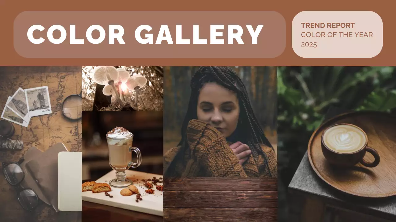 Brown Minimal Color Trend Report Presentation