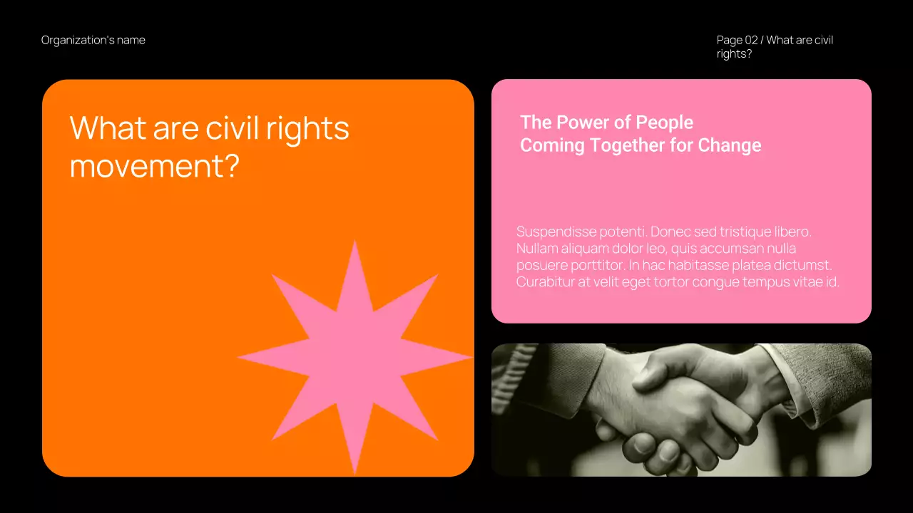 Orange Modern Civil Movements Presentation