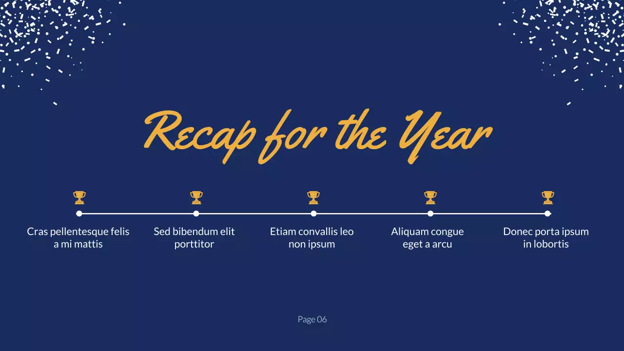 Blue Simple New Year Announcement Presentation