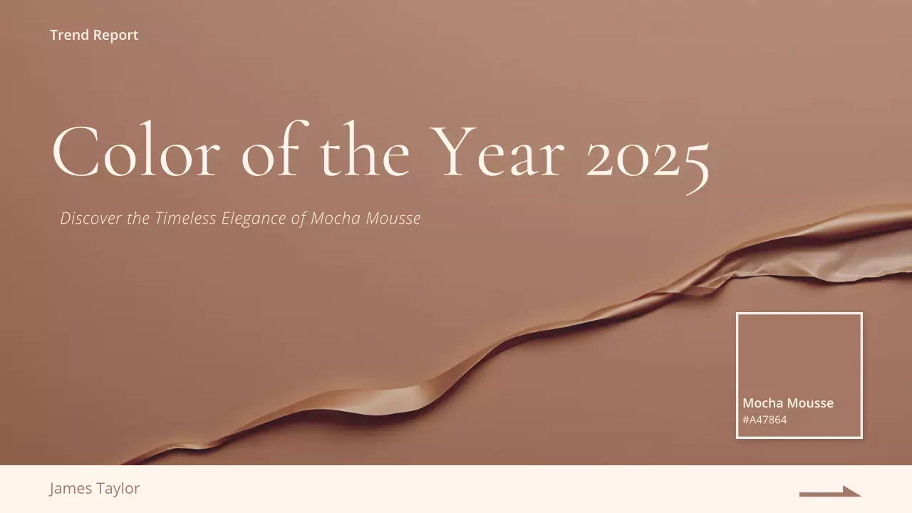Beige Modern Color Trend Report Presentation