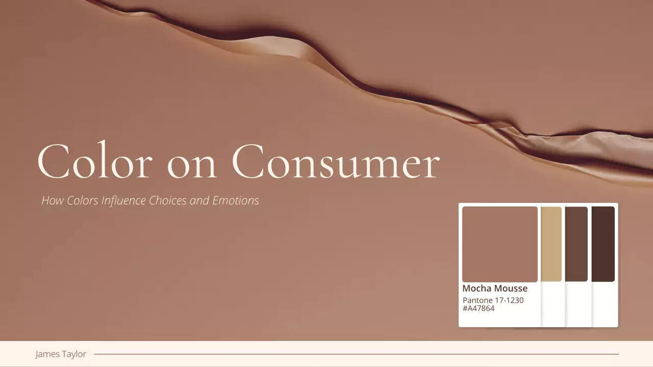 Beige Modern Color Trend Report Presentation