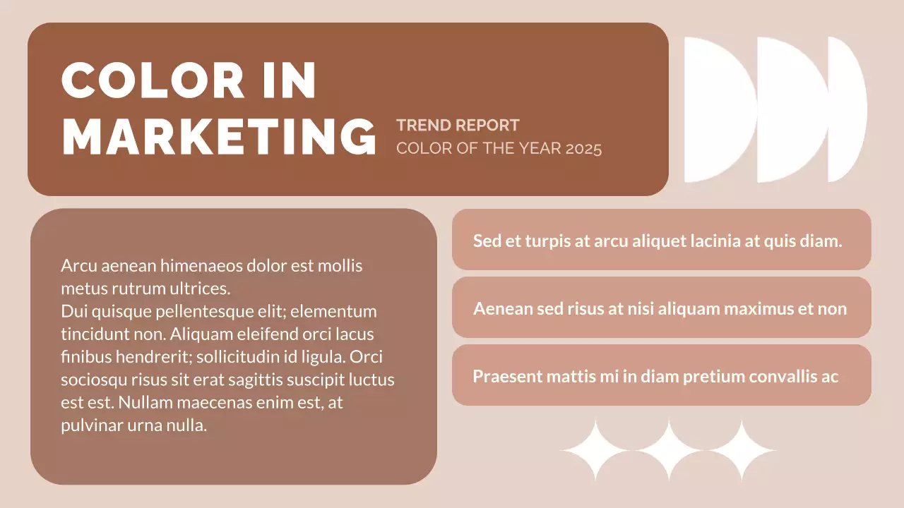 Brown Minimal Color Trend Report Presentation