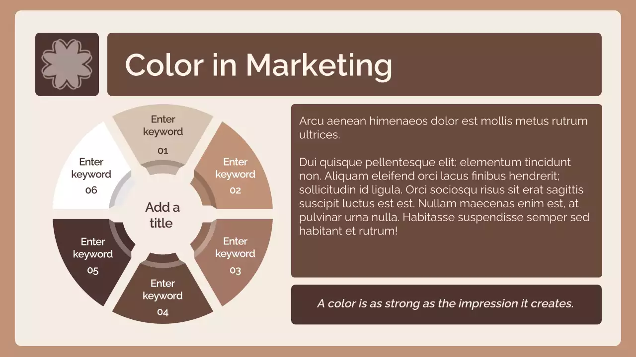 Bài thuyết trình về báo cáo xu hướng màu nâu cổ điển