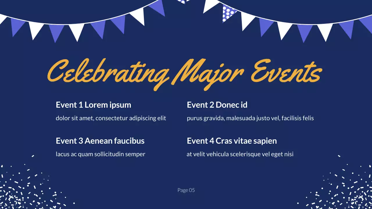 Blue Simple New Year Announcement Presentation