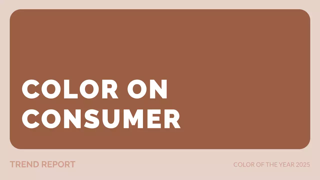 Brown Minimal Color Trend Report Presentation