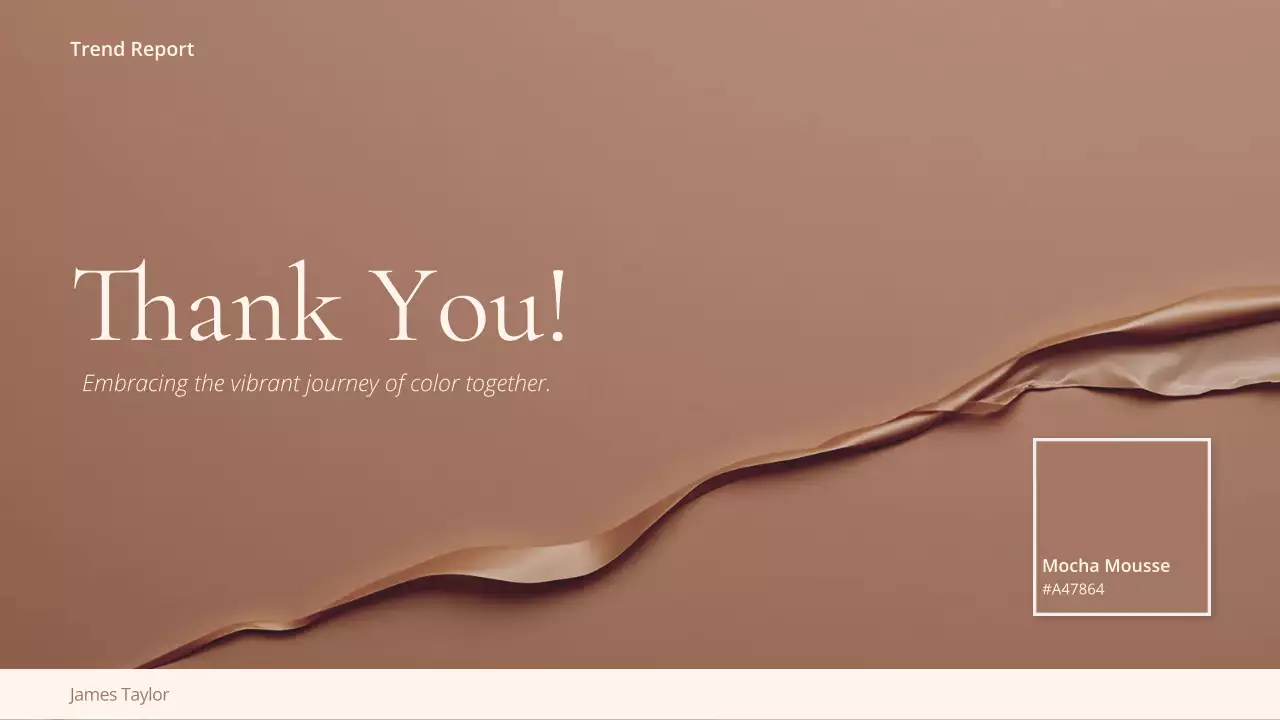 Beige Modern Color Trend Report Presentation