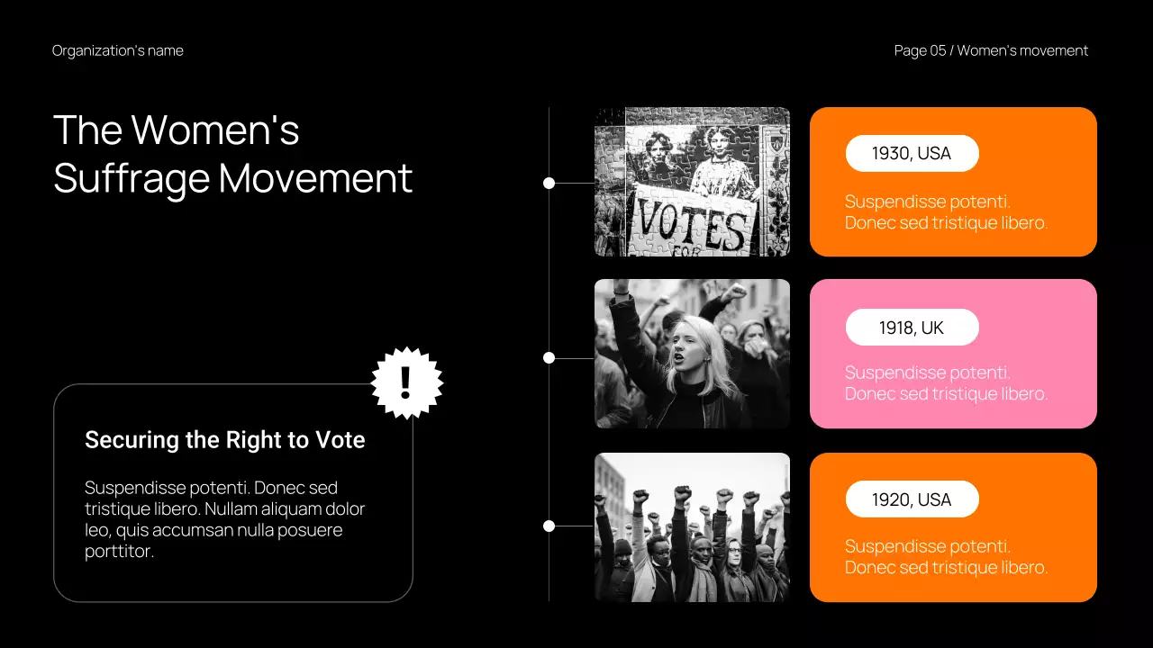 Orange Modern Civil Movements Presentation