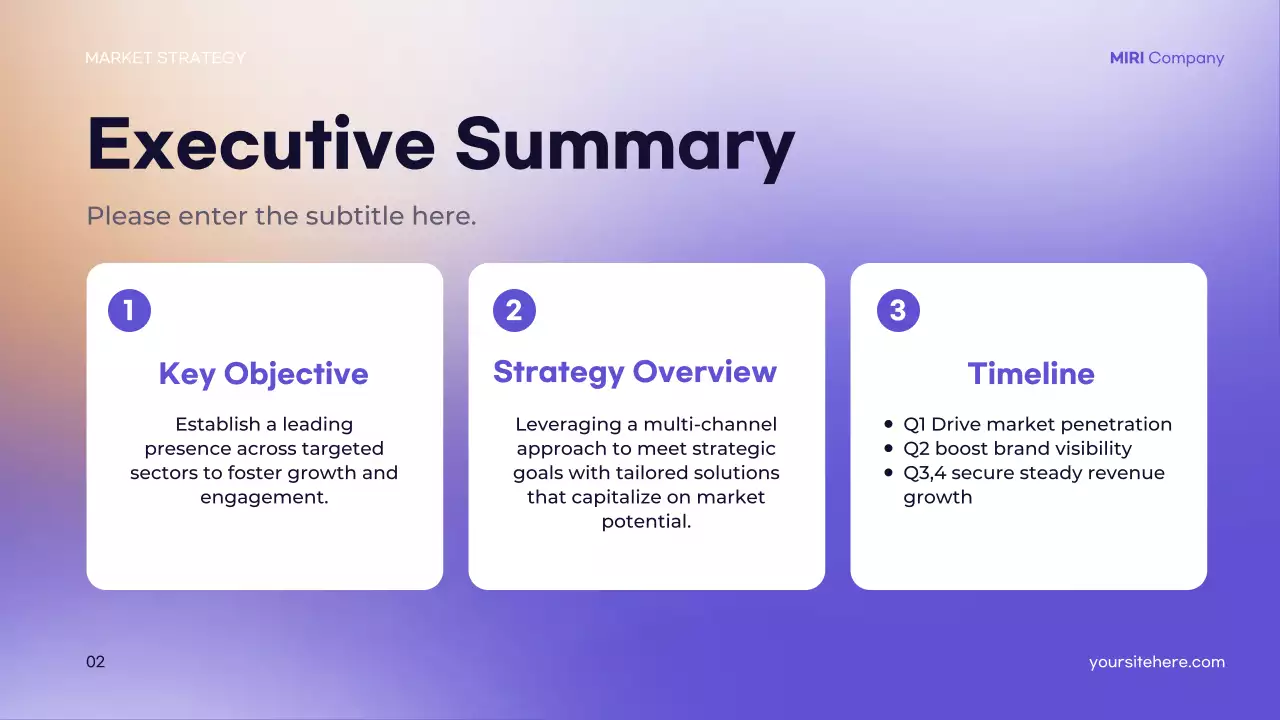 Purple Modern Market Strategy Guide Presentation