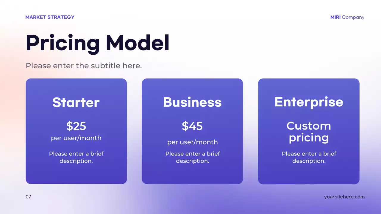 Purple Modern Market Strategy Guide Presentation